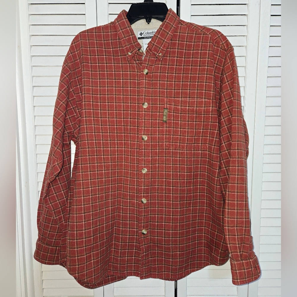 Columbia Men's L Plaid Flannel Shirt